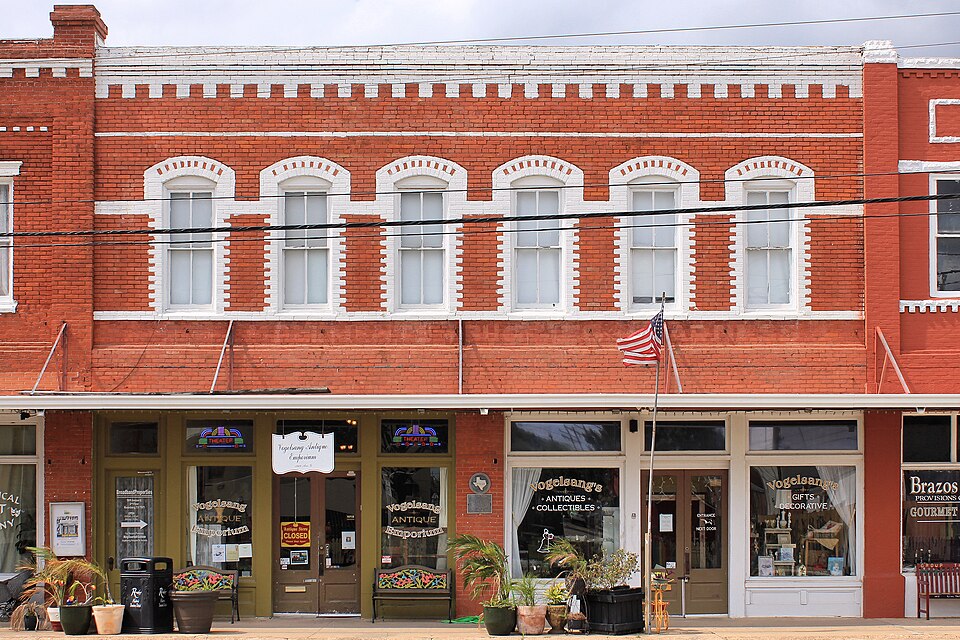 The 1910 Vogelsang Building in historic downtown Rosenberg